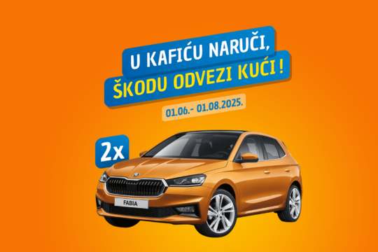 Dobitnici nagradne igre "U kafiću naruči, Škodu odvezi kući!"