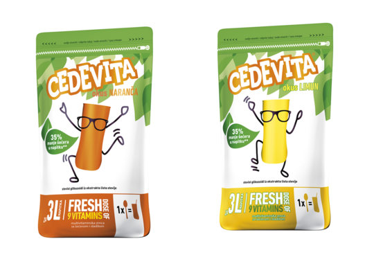 Cedevita s 35% manj sladkorja *
